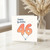 46th Birthday Card, Happy Birthday Balloon Numbers Card