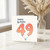 49th Birthday Card, Happy Birthday 49 Balloon Design