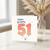 51st Birthday Card, Happy Birthday Balloon Number 51 Card