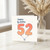 52nd Birthday Card, Happy Birthday Balloon Number 52 Card