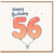 56th Birthday Card, Happy Birthday Balloon Number 56 Card