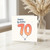 70th Birthday Card, Happy Birthday Balloon Number 70 Card