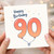 90th Birthday Card, Happy Birthday Balloon Number 90 Card