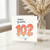 102nd Birthday Card, Happy Birthday Balloon Numbers Card