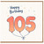 105th Birthday Card, Happy Birthday Balloon Number Card