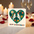 Happy Anniversary Card - Cockatoos in Floral Heart, Romantic Love Card with Birds and Flowers, Cute Nature Illustration