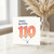 110th Birthday Card, Happy Birthday Balloon Number Card