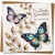 Granddad Birthday Card 145mm x 145mm - Elegant Butterflies & Leaves - For a Lovely Granddad - Have a Beautiful Day - Premium Greeting Card, Includes Kraft Envelope