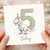 5th Birthday Card, Dinosaur Birthday Card for Age 5, Today Birthday Card