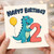 2nd Birthday Card, Happy Birthday Dinosaur Card