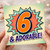 6th Birthday Card, Adorable Comic Style Card