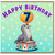7th Birthday Card, Cute Seal Circus Happy Birthday Card