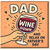 Funny Father's Day Card for Dad - Wine Down and Relax - Wine Glass Pun Humour, Hand-Drawn Design
