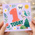 1st Birthday Card, Today Yay Cute Bird and Nature Design
