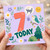 7th Birthday Card, Cute Pastel Yay Today Design