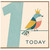 1st Birthday Card, Today Special Bird Design