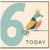 6th Birthday Card, Cute Crowned Bird Design