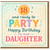 18th Birthday Card for Daughter from Parents - Fun Colourful '18 and Ready to Party' - Happy Birthday to Our Daughter