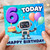 6th Birthday Card, Cute Robot Happy Birthday Card