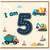 5th Birthday Card, Construction Vehicles Birthday Card