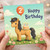 2nd Birthday Card, Cute Pony Happy Birthday Card