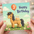 3rd Birthday Card, Cute Pony Happy Birthday Card