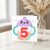 5th Birthday Card, Cute Cartoon Baby Bottle Design