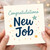 Congratulations on Your New Job Card - Colourful Stars & Confetti Design - New Job Congratulations Greeting Card