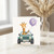 5th Birthday Card, Giraffe in Jeep with Number 5 Balloon