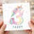 3rd Birthday Card, Unicorn Today Card