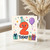 2nd Birthday Card, Cute Number 2 Party Card with Balloons, Presents and Confetti