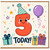 5th Birthday Card, Cute Number 5 Today Birthday Card