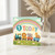 1st Birthday Card, 1 Today Rainbow Train Animals Card
