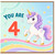 4th Birthday Card, Cute Unicorn You Are 4 Card