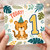 1st Birthday Card, Tiger Party Design