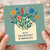 With Heartfelt Sympathy Card - Floral Envelope Illustration - Condolence Greeting Card to Offer Comfort and Support