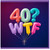 40th Birthday Card, 40 WTF Funny Birthday Card