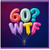 60th Birthday Card, Funny WTF Balloon Design