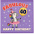 40th Birthday Card, Fabulous Zebra Happy Birthday Card