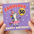 50th Birthday Card, Fabulous Happy Birthday Zebra Card