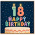 18th Birthday Card, Happy Birthday Candle Cake Design