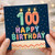100th Birthday Card, Happy Birthday Cake Candle Design