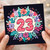 23rd Birthday Card, Floral Number 23 Card