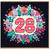 28th Birthday Card, Floral Number 28 Birthday Card