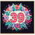 39th Birthday Card, Floral Number 39 Birthday Card
