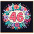 46th Birthday Card, Floral Number 46 Card