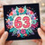 63rd Birthday Card, Floral Number 63 Birthday Card