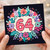 64th Birthday Card, Colourful Floral Age 64 Card