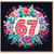 67th Birthday Card, Floral 67 Birthday Card