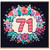 71st Birthday Card, Floral Number 71 Birthday Card